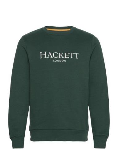 Heritage Crew Tops Sweatshirts & Hoodies Sweatshirts Green Hackett Lon...