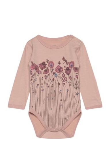 Hcbaloo - Bodysuit Bodies Long-sleeved Pink Hust & Claire