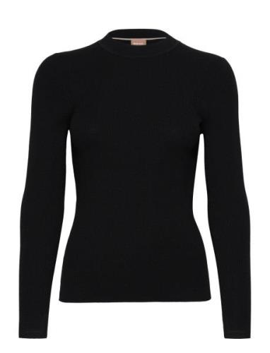 Feskiera Tops Knitwear Jumpers Black BOSS