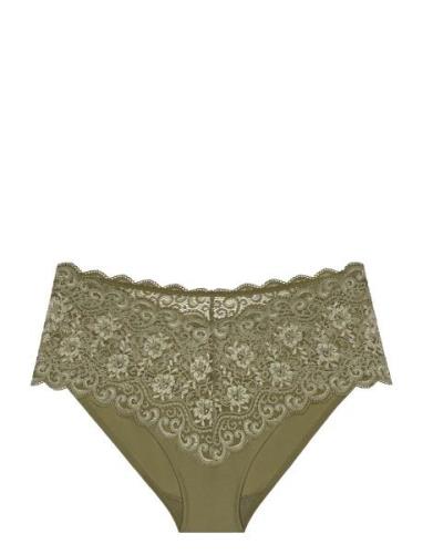 Amourette Maxi Lingerie Panties High Waisted Panties Khaki Green Trium...