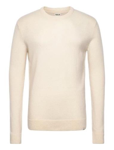 Sddyllon Ls2 Tops Knitwear Round Necks Cream Solid