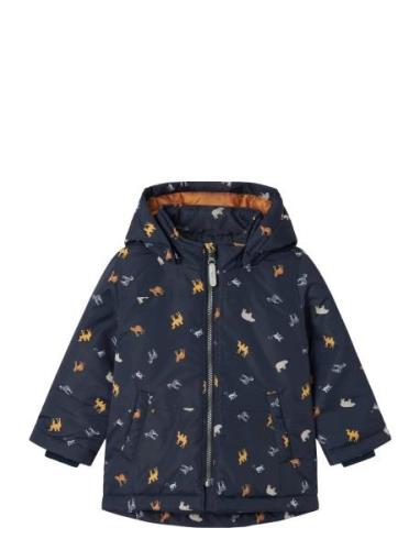 Nmmmax Jacket Aop Noos Outerwear Jackets & Coats Winter Jackets Navy N...