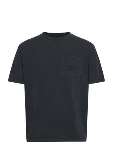 Nb Over Dyed Pocket T Shirt Black Designers T-Kortærmet Skjorte Black ...