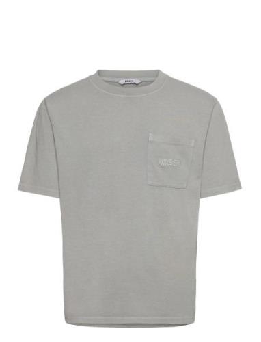 Nb Over Dyed Pocket T Shirt Grey Designers T-Kortærmet Skjorte Grey Ni...