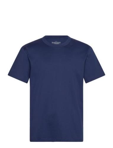 Crew Neck Pima Tops T-Kortærmet Skjorte Blue Bread & Boxers