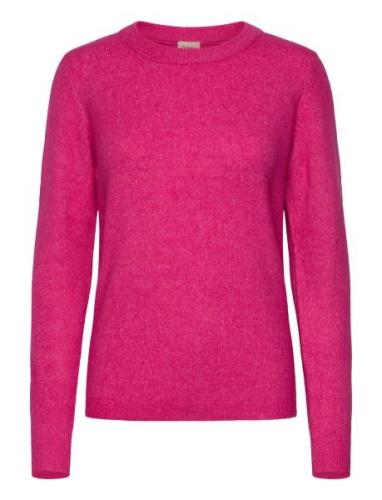 Frellis Pu 1 Tops Knitwear Jumpers Pink Fransa