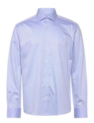 Bs Harris Slim Fit Shirt Tops Shirts Business Blue Bruun & Stengade