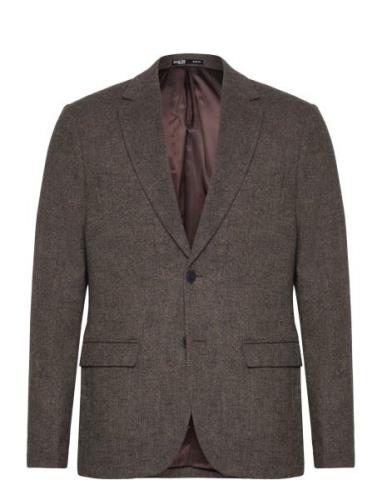 Slhslim-Reed Wool Blz Noos Suits & Blazers Blazers Single Breasted Bla...