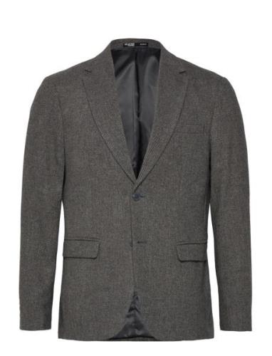 Slhslim-Reed Wool Blz Noos Suits & Blazers Blazers Single Breasted Bla...