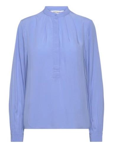 Srfreedom Blouse Tops Blouses Long-sleeved Blue Soft Rebels