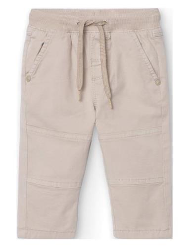 Stretch Gabardine Trousers For Baby -Bci Bottoms Trousers Beige Boboli