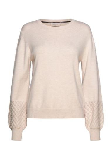 Fqzoe-Pullover Tops Knitwear Jumpers Cream FREE/QUENT