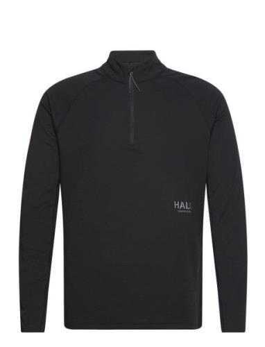 Halo Sorona Half Zip Sport T-Langærmet Skjorte Black HALO