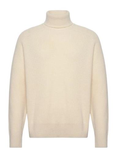 C-Evento Tops Knitwear Turtlenecks Cream BOSS