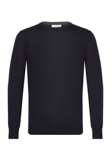 Bs Jupiter Regular Fit Knitwear Tops Knitwear Round Necks Navy Bruun &...