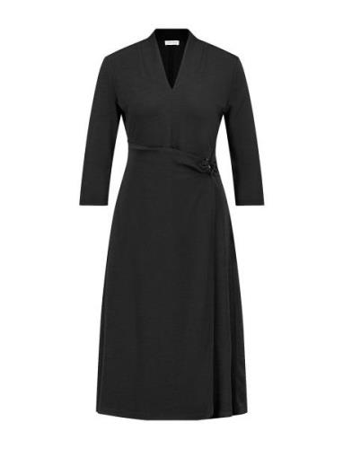 Dress Jersey Knælang Kjole Black Gerry Weber