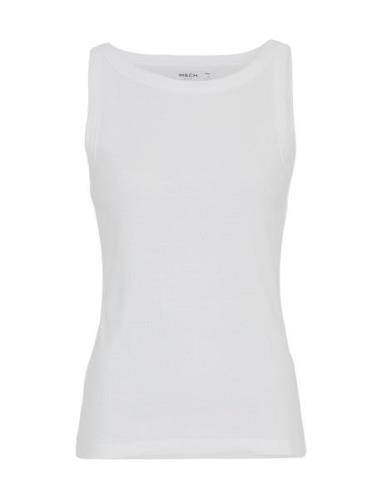 Mschrasmia Sl Top Tops T-shirts & Tops Sleeveless White MSCH Copenhage...