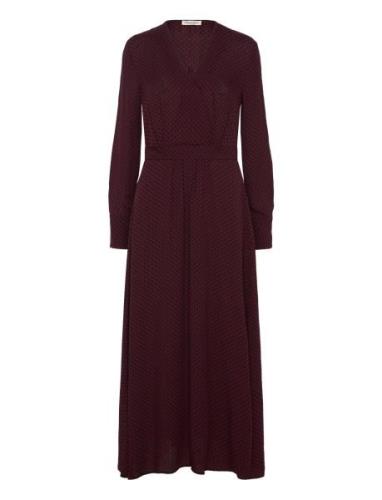 Woven Dresses Maxikjole Festkjole Burgundy Marc O'Polo