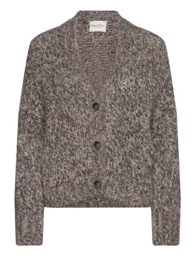 Cardigans Long Sleeve Tops Knitwear Cardigans Brown Marc O'Polo