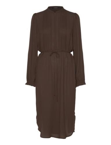 Camillabbfilla Dress Knælang Kjole Brown Bruuns Bazaar