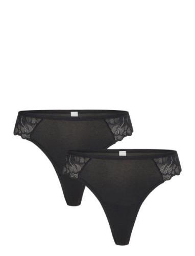 Brief Thong Reg Blenda Co W La G-streng Undertøj Black Lindex