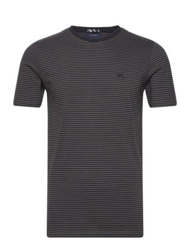 Stripe Tee Tops T-Kortærmet Skjorte Grey Lindbergh