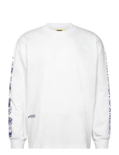 Wbjoes Vase Tee Tops T-Langærmet Skjorte White Woodbird