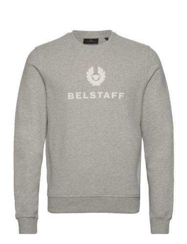 Belstaff Signature Crewneck Sweatshirt Tile Green Designers Sweatshirt...