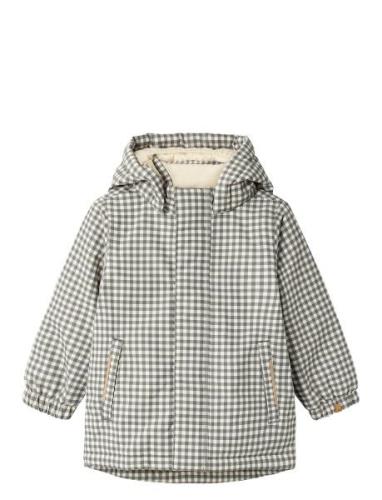 Nmmlasnow10 Jacket Aop 1Fo Lil Foret Jakke Grey Lil'Atelier