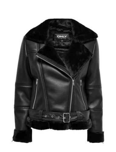 Onlagnete Faux Leather Biker Jkt Cs Otw Læderjakke Skindjakke Black ON...