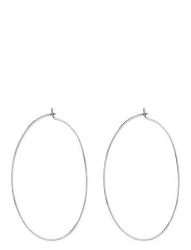 The Capri Wire Hoops-Silver Accessories Jewellery Earrings Hoops Silve...