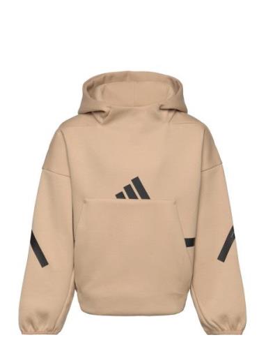 J Z.n.e. Hd Tops Sweatshirts & Hoodies Hoodies Beige Adidas Sportswear