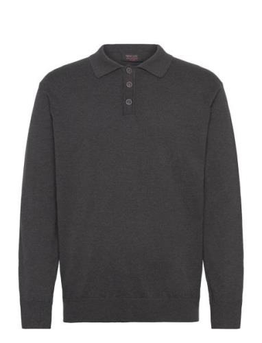 Inancona Polo Tops Polos Long-sleeved Grey INDICODE