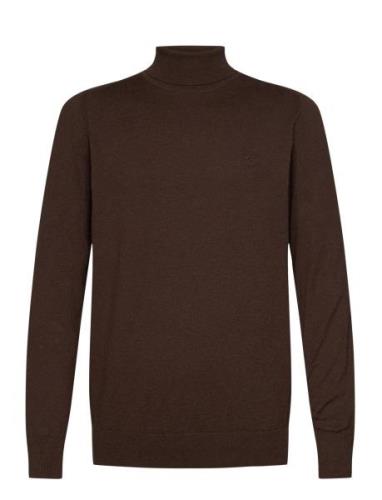 Inancona Roll Neck Tops Knitwear Turtlenecks Brown INDICODE