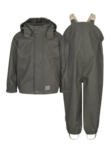 Oddy Set Outerwear Rainwear Rainwear Sets Green MarMar Copenhagen