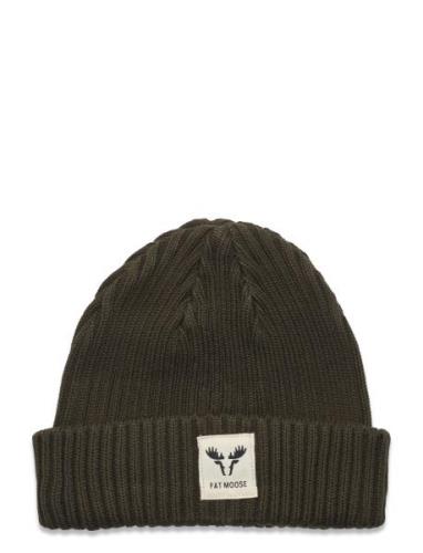 Fat Beanie Accessories Headwear Beanies Khaki Green Fat Moose