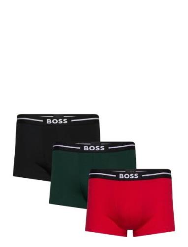 Trunk 3P Bold Boxershorts Red BOSS