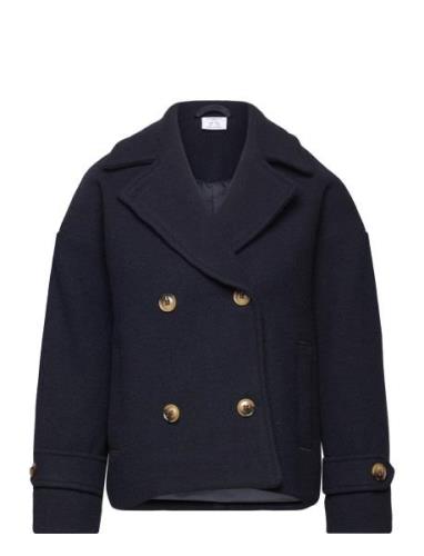 Jacket Short Trench Skaljakke Outdoorjakke Navy Lindex