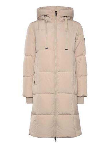 Mmnova Square Down Coat Foret Jakke Beige MOS MOSH