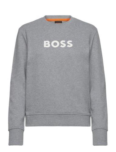 C_Elaboss_6 Tops Sweatshirts & Hoodies Sweatshirts Grey BOSS