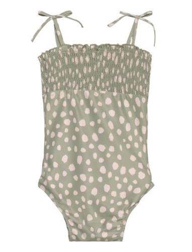 Larisa Printed Swimsuit Badedragt Badetøj Green Liewood