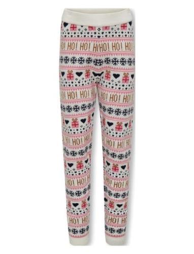 Kogxmas Present Pant Knt Bottoms Trousers Multi/patterned Kids Only