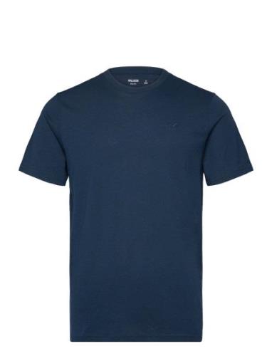 Hco. Guys Knits Tops T-Kortærmet Skjorte Navy Hollister