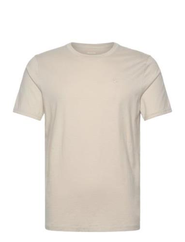 Hco. Guys Knits Tops T-Kortærmet Skjorte Cream Hollister