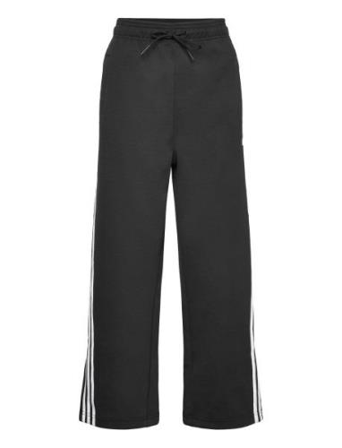 Future Icons Three Stripes Open Hem Pant Bottoms Sweatpants Black Adid...