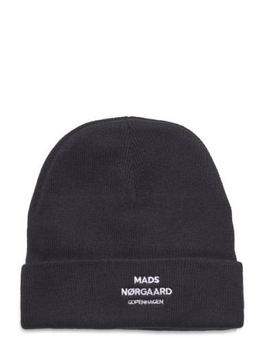 Isak Logo Ambas Beanie Accessories Headwear Beanies Black Mads Nørgaar...