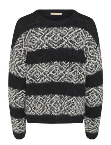 Cuiona Brava Pullover Tops Knitwear Jumpers Black Culture