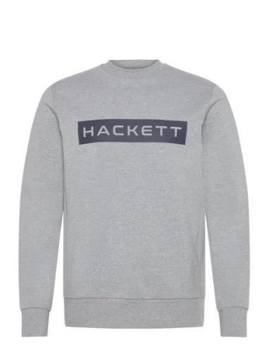 Hs Essential Sp Crew Tops Sweatshirts & Hoodies Sweatshirts Grey Hacke...