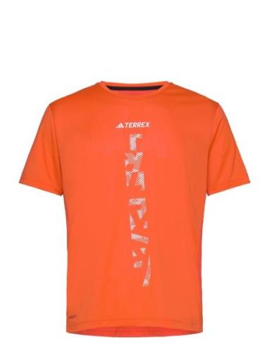 Agr Shirt Sport T-Kortærmet Skjorte Orange Adidas Terrex