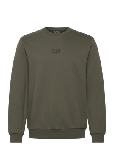 Sweatshirt Tops Sweatshirts & Hoodies Sweatshirts Khaki Green EA7